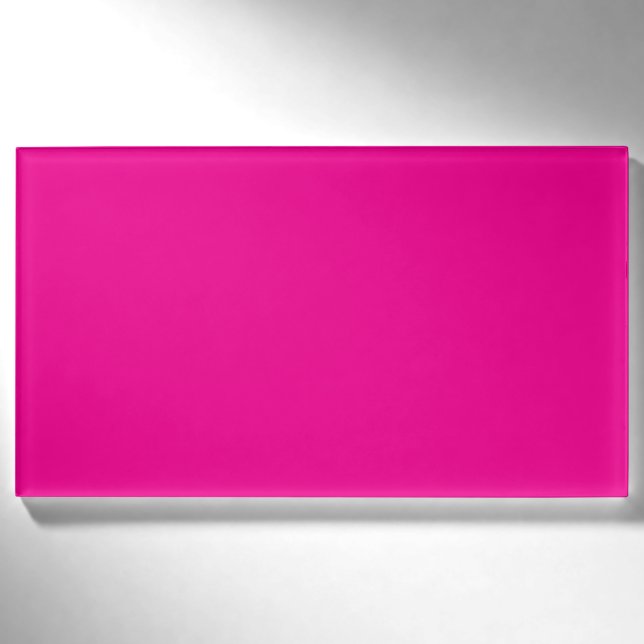 Badge D'identification Conception esthétique Barbiecore rose chaud (Devant)