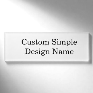 Badge D'identification Conception personnalisée classique 3" x 1"