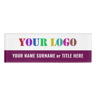 Badge D'identification Concevez votre modèle d'étiquette nominative de bu