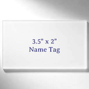 Badge D'identification Concevez votre propre 3,5" x 2"