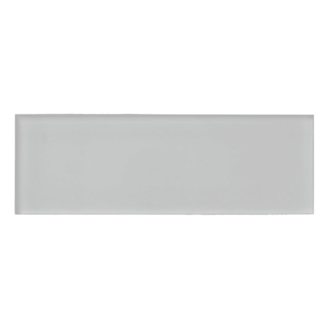 Badge D'identification Couleur simple gris (Devant)