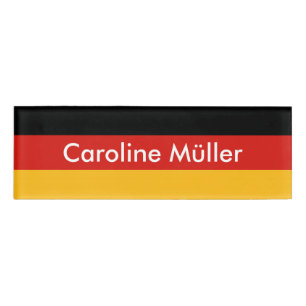 Badge D'identification COULEURS DE DRAPEAU ALLEMANDE + vos idées