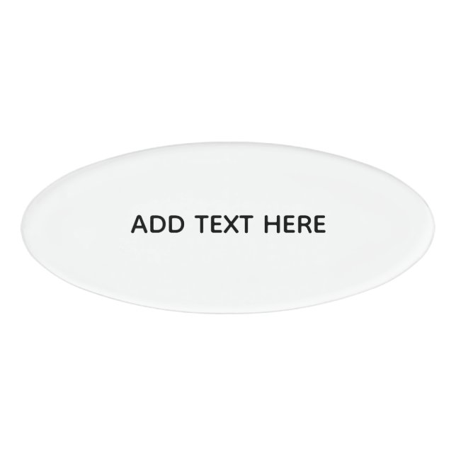 Badge D'identification Create Your Own White  (Devant)