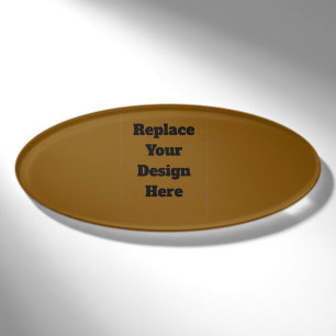 Badge D'identification Créez Votre Propre Brun