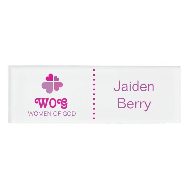 Badge D'identification Croix de cœurs (Devant)