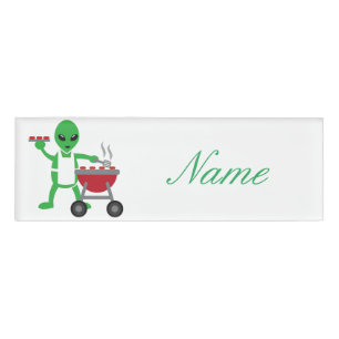 Badge D'identification Cuisine barbecue Alien Thunder_Cove