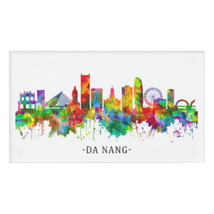Badge D'identification Da Nang Vietnam Skyline