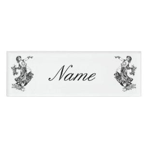 Badge D'identification Danseur de ventre arabe Art Vintage Thunder_Cove
