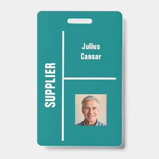 Badge d'identification de fournisseur minimal sarc
