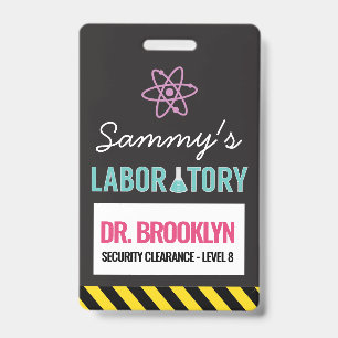 Badge d'identification de la partie scientifique