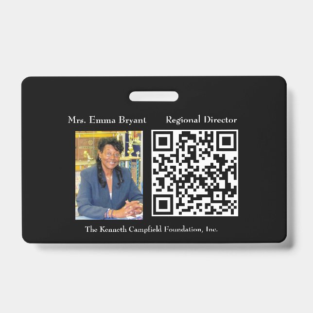 Badge d'identification de l'entreprise (Face)