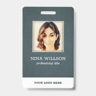 Badge d'identification de l'entreprise de photo su