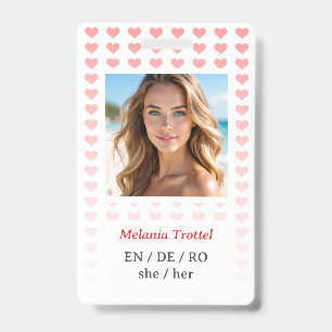 Badge d'identification de sécurité personnelle