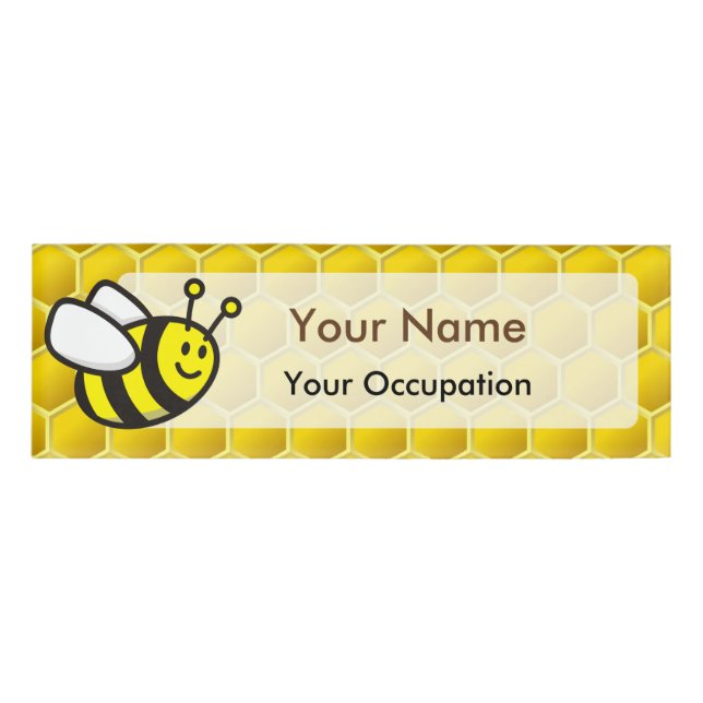 Badge D'identification Dessin sur les abeilles (Devant)