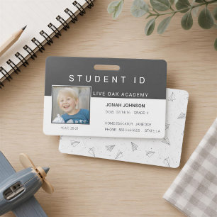Badge d'identification d'étudiant à domicile   Avi