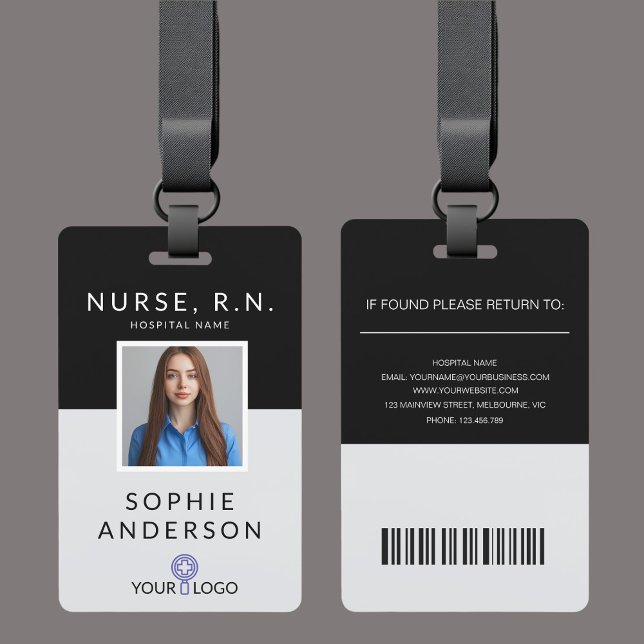 Badge d'identification d'infirmière professionnell (Créateur téléchargé)