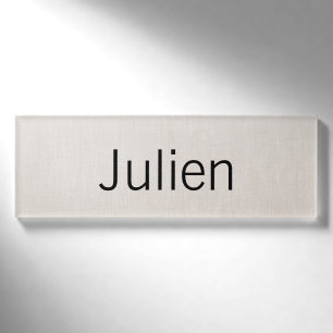 Badge D'identification Drapeau beige Employé Personnel Nom magnétique Bal