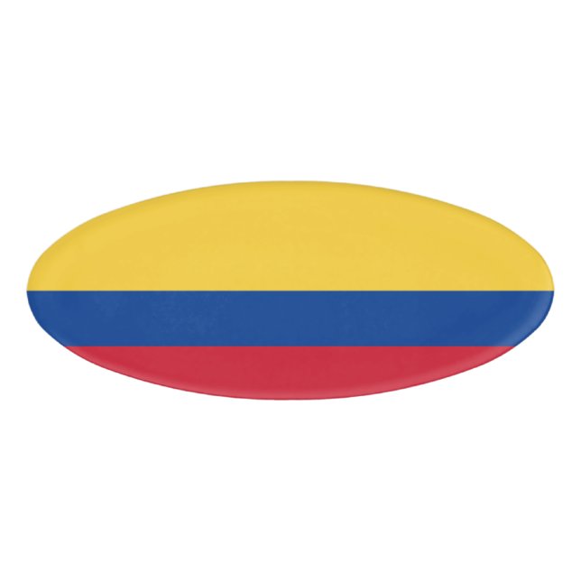 Badge D'identification Drapeau de Colombie (Devant)