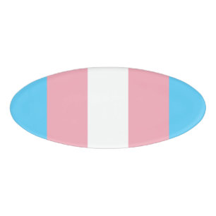 Badge D'identification Drapeau de la fierté transgenre - LGBT Rainbow