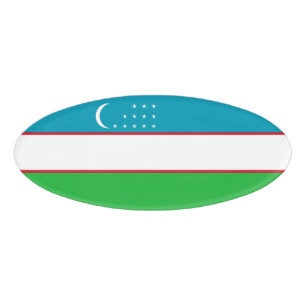 Badge D'identification Drapeau de l'Ouzbékistan