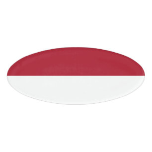 Badge D'identification Drapeau de Monaco