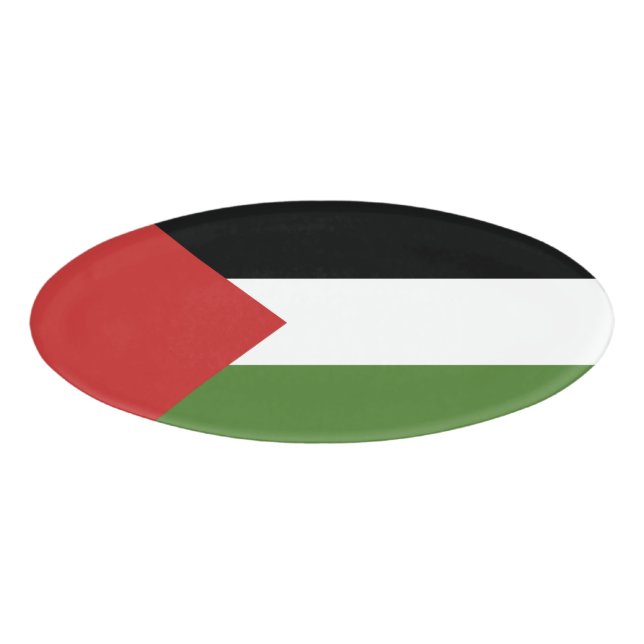 Badge D'identification Drapeau de Palestine (Devant)
