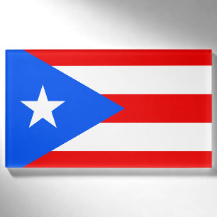 Badge D'identification Drapeau de Porto Rico