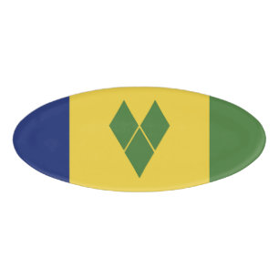 Badge D'identification Drapeau de Saint-Vincent-et-les Grenadines
