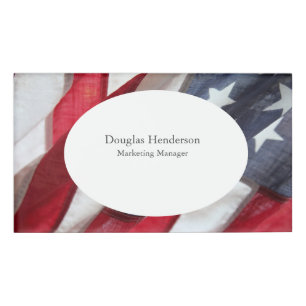 Badge D'identification Drapeau des États-Unis