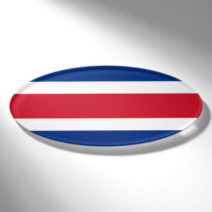 Badge D'identification Drapeau du Costa Rica