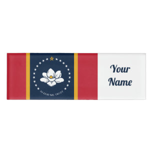 Badge D'identification Drapeau du Mississippi 2020