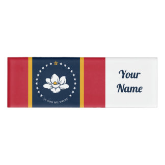 Badge D'identification Drapeau du Mississippi 2020