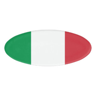 Badge D'identification Drapeau italien
