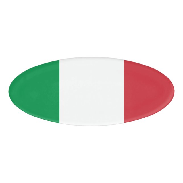 Badge D'identification Drapeau italien (Devant)
