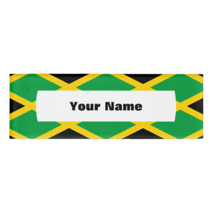 Badge D'identification Drapeau jamaïcain