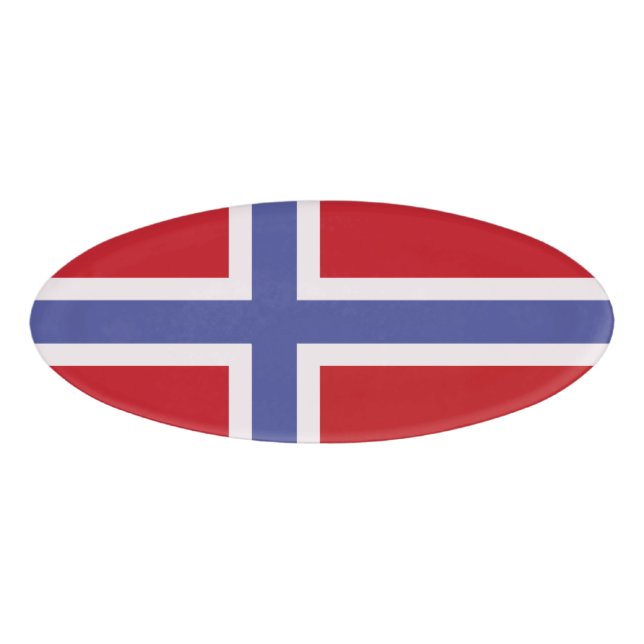 Badge D'identification Drapeau norvégien (Devant)