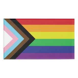 Badge D'identification Drapeau progressiste LGBTQIA