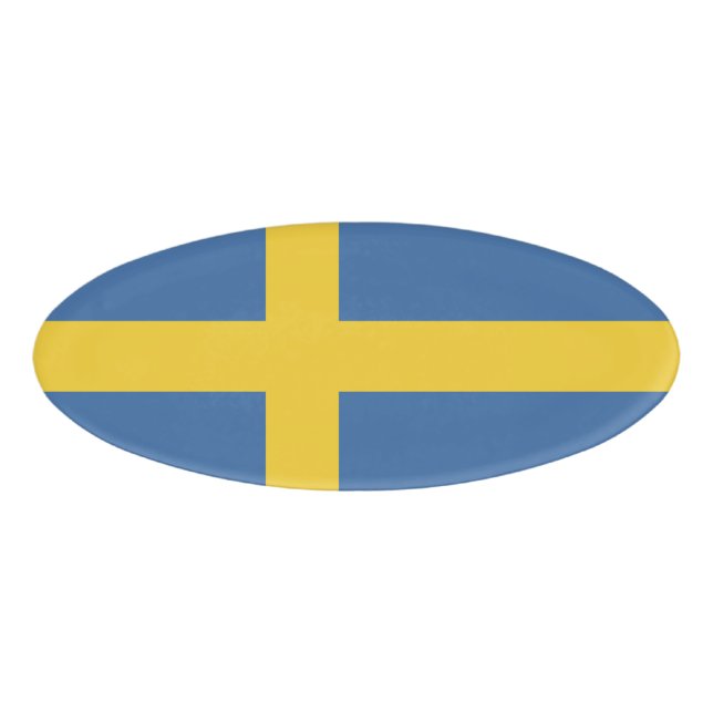Badge D'identification Drapeau suédois (Devant)