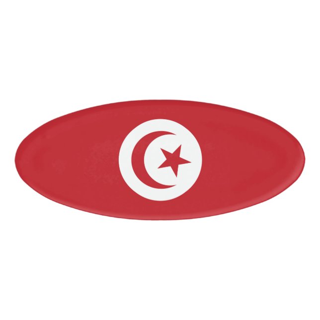 Badge D'identification Drapeau tunisien (Devant)
