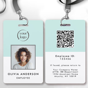 Badge d'identification du logo de l'entreprise pho