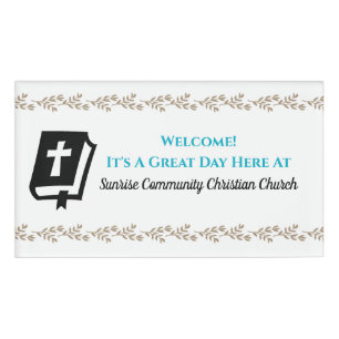 Badge D'identification Eglise chrétienne moderne Greeter Usher