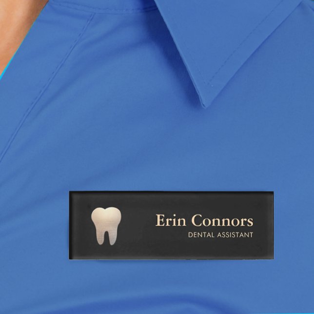 Badge D'identification Élégant Dental Assistant Dentist dentist Logo (Créateur téléchargé)