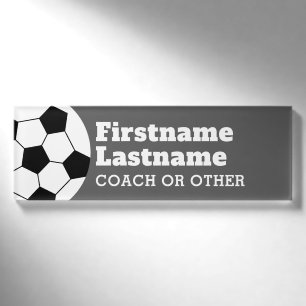 Badge D'identification Entraîneur de ballon de football ou professeur -