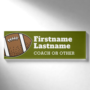 Badge D'identification Entraîneur de joueur de football ou professeur -
