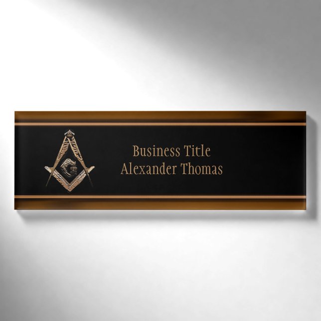 Badge D'identification Esprit maçonnique (Golden) (Devant)