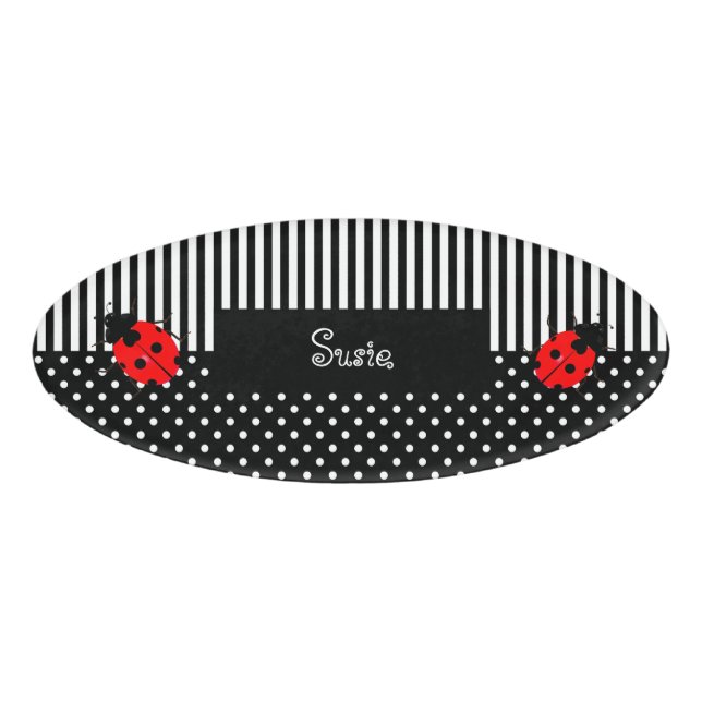 Badge D'identification Étiquette de nom de la coccinelle pour enfants (Devant)