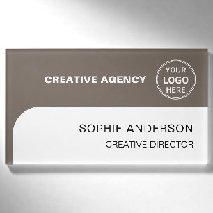 Badge D'identification Étiquette de nom de personnel moderne personnalisé