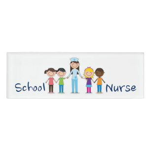 Badge D'identification Étiquette de nom d'infirmière d'école