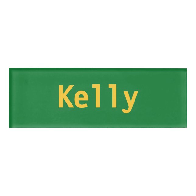 Badge D'identification Étiquette de nom Kelly (Devant)