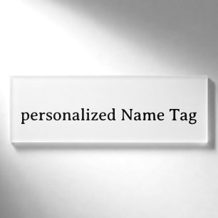 Badge D'identification Étiquette nominative simple personnalisée 7,62 cm